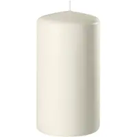 Enlightening Candles Cilinder/stompkaars - ivoor wit - D6 x H15 cm - 58 branduur - Stompkaarsen