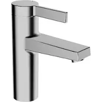 Hansa Loft wastafelkraan zonder waste uitloop 114 mm. Chroom