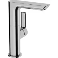 Hansa wastafelmengkraan LIGNA 5535, uitloop 116 mm, aansluiting DN15, chroom, 1 stuk.