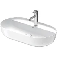 Duravit Luv opzetwastafel met 1 kraangat 70x40x14cm Wit