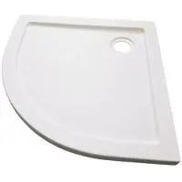 Badstuber Karl kwartronde douchebak 80x80cm wit