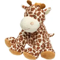 Suki knuffeldier - giraffe - geel/bruin - safari dieren - pluche - 18 cm