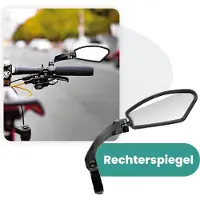 Voltano Fietsspiegel Rechts - Extra Stevig - Wegklapbaar