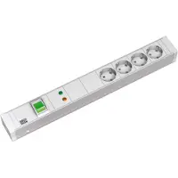 Bachmann 19" PDU 1,5U 4xCEE7/3, Schakelaar