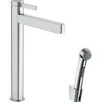 Hansgrohe finoris eengreeps wastafelmengkraan 260 met bidethanddouche en doucheslang 160 cm, chroom