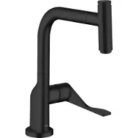 Hansgrohe Citterio - Keukenkraan met uittrekbare sproeikop, mat zwart 39861670