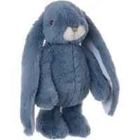 Bukowski pluche konijn knuffeldier - blauw - staand - 40 cm - Luxe kwaliteit knuffels