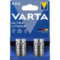 Varta 40 Stuks (10 Blisters a 4st) - ULTRA LITHIUM LR03 / AAA / R03 / MN 2400 1.5V batterij EAN 7110213195769 | Batterij |