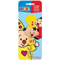 Bumba speenkoord - met pluche hoofd - geel