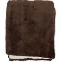 Coppens Wicotex espoo bruin met sherpa 200x240 cm