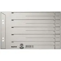Leitz Scheidingsbladen nr. 1656, A5, grijs, 200 g/m², 100 stuks