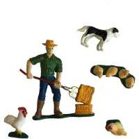 Dutch Farm Boer met Boerderijdieren 5-delig