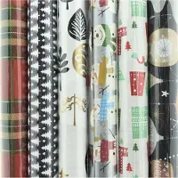 Benza Assortiment kerstpapier cadeaupapier inpakpapier K29 - 200 x 50 cm - 5 rollen