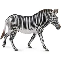 Collecta Grévyzebra 12,8 x 9,3 cm Zwart/wit