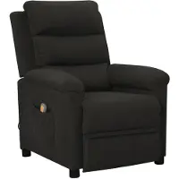 vidaXL Massagestoel stof zwart