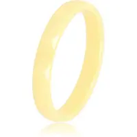 My Bendel - Keramieken Ring Facet Geslepen Pastel Geel 3mm - Keramieken Ring • Facet Geslepen • 3 Mm • Geel - met Luxe Cadeauverpakking | Sieraden Voor Dames | Maat 17.00 Mm / Maat 53