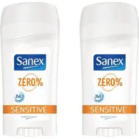 Sanex Deo Stick - Sensitive 0% - 2 x 65 ml