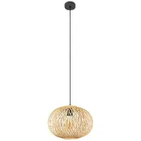 LINDBY Hanglampe , Solvira, dimbare, Hout, Woonkamer, Bamboe, Boho