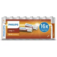 Philips longlife aa batterij, 16st.