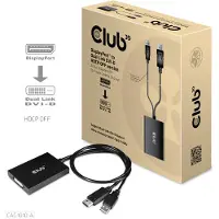 Club 3D CAC-1010-A DisplayPort / DVI Adapter [1x DisplayPort stekker, USB-A - 1x DVI-bus 24+1-polig] Zwart 60 cm