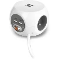 ACT AC2435 Vierkante Stekkerdoos (PDU) met 3 Sockets
