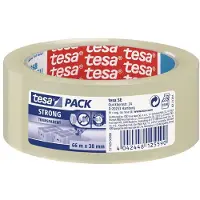 TESA tesapack Strong Verpakkingstape PP, 38 mm x 66 m, Transparant
