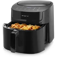 Emerio Airfryer XL 1800W - 7,2 Liter Heteluchtfriteuse - Regelbare thermostaat 40ºC tot 200ºC - 8 Kookprogramma's - AF-129622.1 Zwart