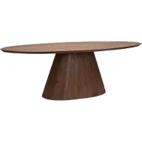 Tower Living Premana oval diningtable - 240x120 - mud brown (Bruin, 240x120x77cm)