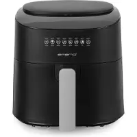 Emerio Airfryer XL 1300W - 4,5 Liter Heteluchtfriteuse - Regelbare thermostaat 40ºC tot 220ºC - 8 Kookprogramma's - AF-129369 Zwart