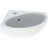 Geberit Hoekfontein Bastia 45x40 cm met Kraangat met Overloop Glanzend Wit
