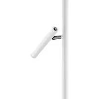 HELL LED-vloerlamp Streak, dimbaar, wit / opaal, Woon-/ Eetkamer, metaal, Modern, LED vloerlamp