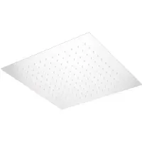 Bellezza Bagno Clip On inbouw hoofddouche 34x34cm mat wit