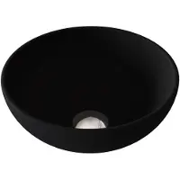 Sjithouse Furniture moon ronde waskom 27cm mat zwart