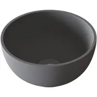 Sjithouse Furniture Ice ronde waskom 20cm solid surface mat grijs