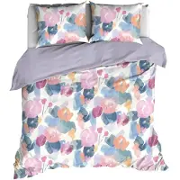 Satin d'or Dekbedovertrek Murillo Lilac Satijn-240 x 200 / 220 cm | Lits-Jumeaux