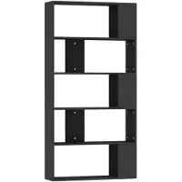 vidaXL Boekenkast/kamerscherm 80x24x159 cm bewerkt hout zwart