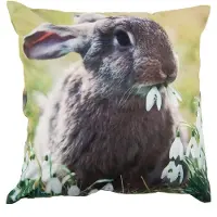 Clayre & Eef Groene Kussenhoes 45*45 cm KT021.285