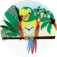 Nextime Lorre - Klok - Rond - Glas - Ø43 cm - Multi