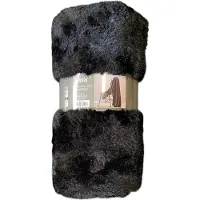 Unique living Nova plaid - Deken - 150x200cm - Black - Zwart - Superzacht