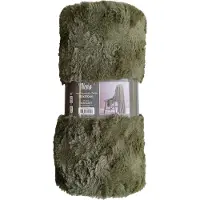 Unique living Nova plaid - Deken - 150x200cm - Winter green - Groen - Superzacht