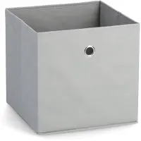 Zeller opbergmand/kastmand - 22 liter - lichtgrijs - 28 x 28 x 28 cm - Opbergmanden