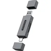 Sitecom Usb-a / Usb-c Kaartlezer Sd Microsd Zilver Zwart (md-1011)