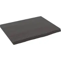 vidaXL Wastafelblad 40x30x2 cm behandeld massief hout donkerbruin