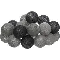Atmosphera Lichtslinger - 16 verlichte balletjes 35 mm - multi kleuren mix - 255 cm - batterijen - Lichtsnoeren