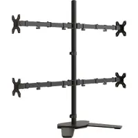 vidaXL Monitorbeugel VESA 75/100 mm zwart staal
