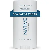 Native Sea Salt & Cedar Deodorant 75g - Natural Deodorant - Aluminum Free