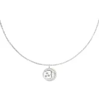 Yehwang ketting colier - zilver - maan - moeder - kado - kerst - sinterklaas