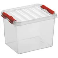 Sunware - Q-line opbergbox 3L transparant rood - 20 x 15 x 14,3 cm