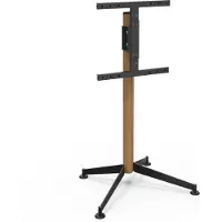 Erard Verrijdbaar of vast TV-meubel KANA 1200L voor schermen van 30" tot 55" Hout en Zwart