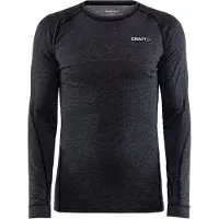 Craft Core Merino Longsleeve Ondershirt (zwart Melange) M Zwart Melange
